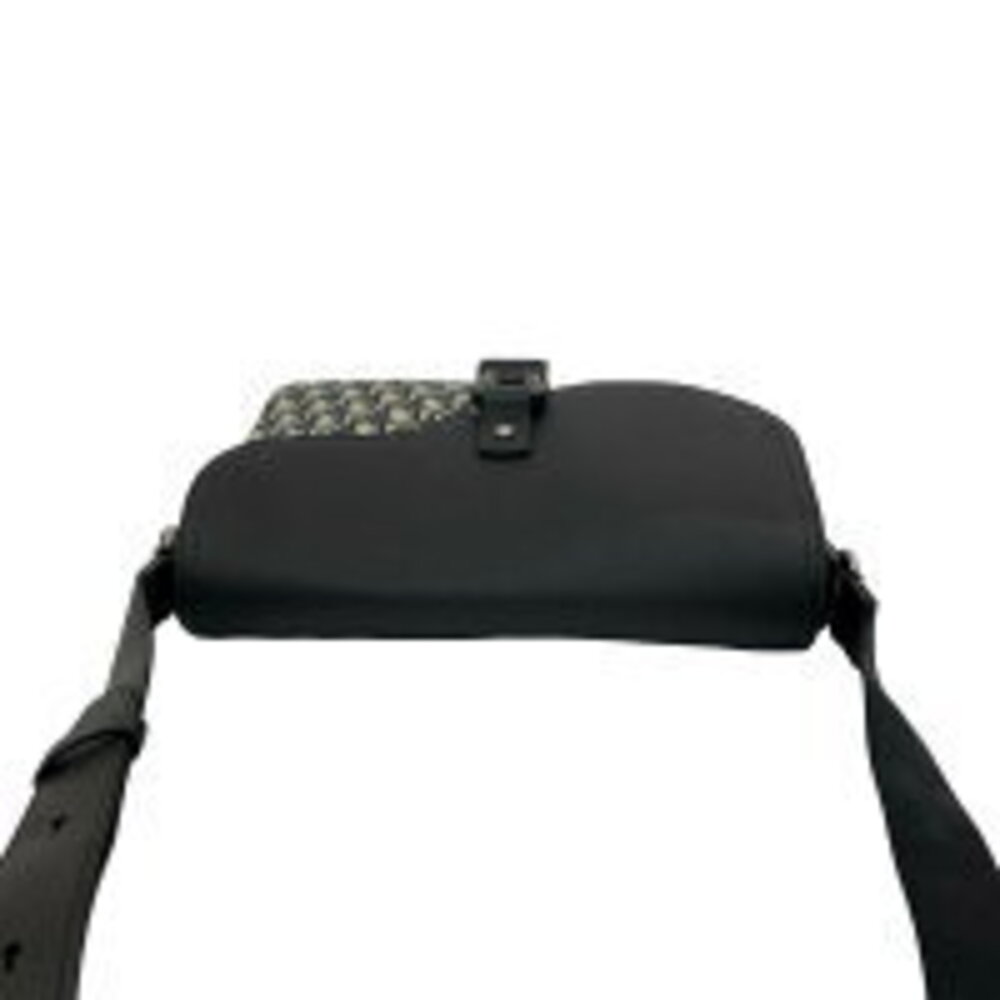 Christian Dior Saddle Messenger Bag Oblique Canvas Leather Black - Picture 4 of 8